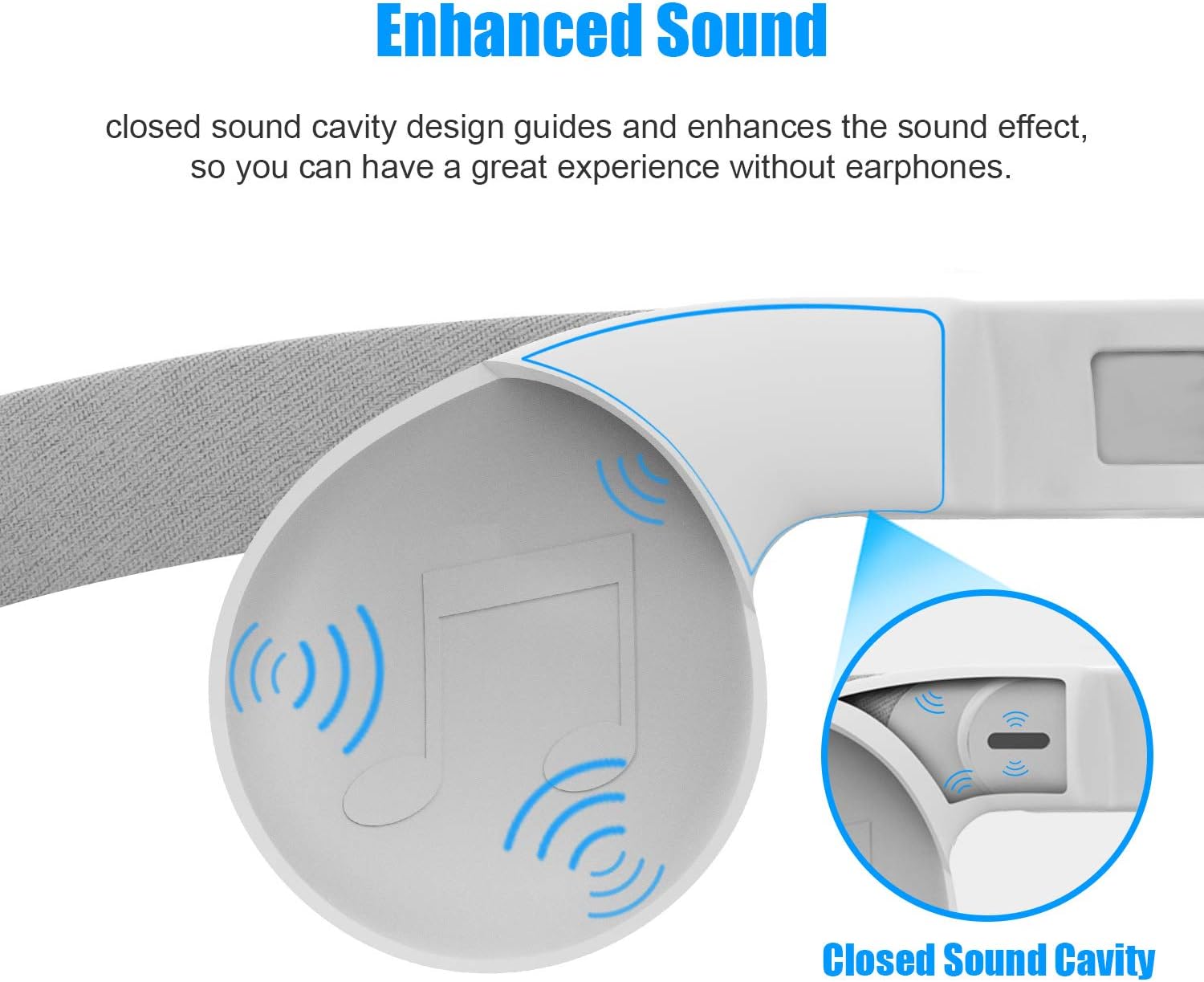 AMVR Silicone Ear Muffs for Meta Quest 2 VR Headset to Enhanced Headset Sound, for Quest 2 Accessories Headphone Extension Cover (Gray, 1 Pair)