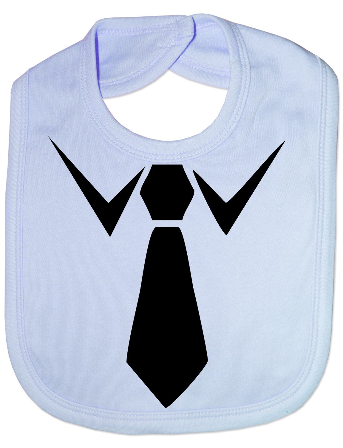 Print4U Fake Tie - Funny Baby/Toddler/Newborn Bib - Baby Gift blue
