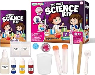 ciência para crianças 4 a 6 anos, kit experiências científicas com jaleco laboratório, fantasia cientista, brinquedos presente para meninos e meninas e crianças