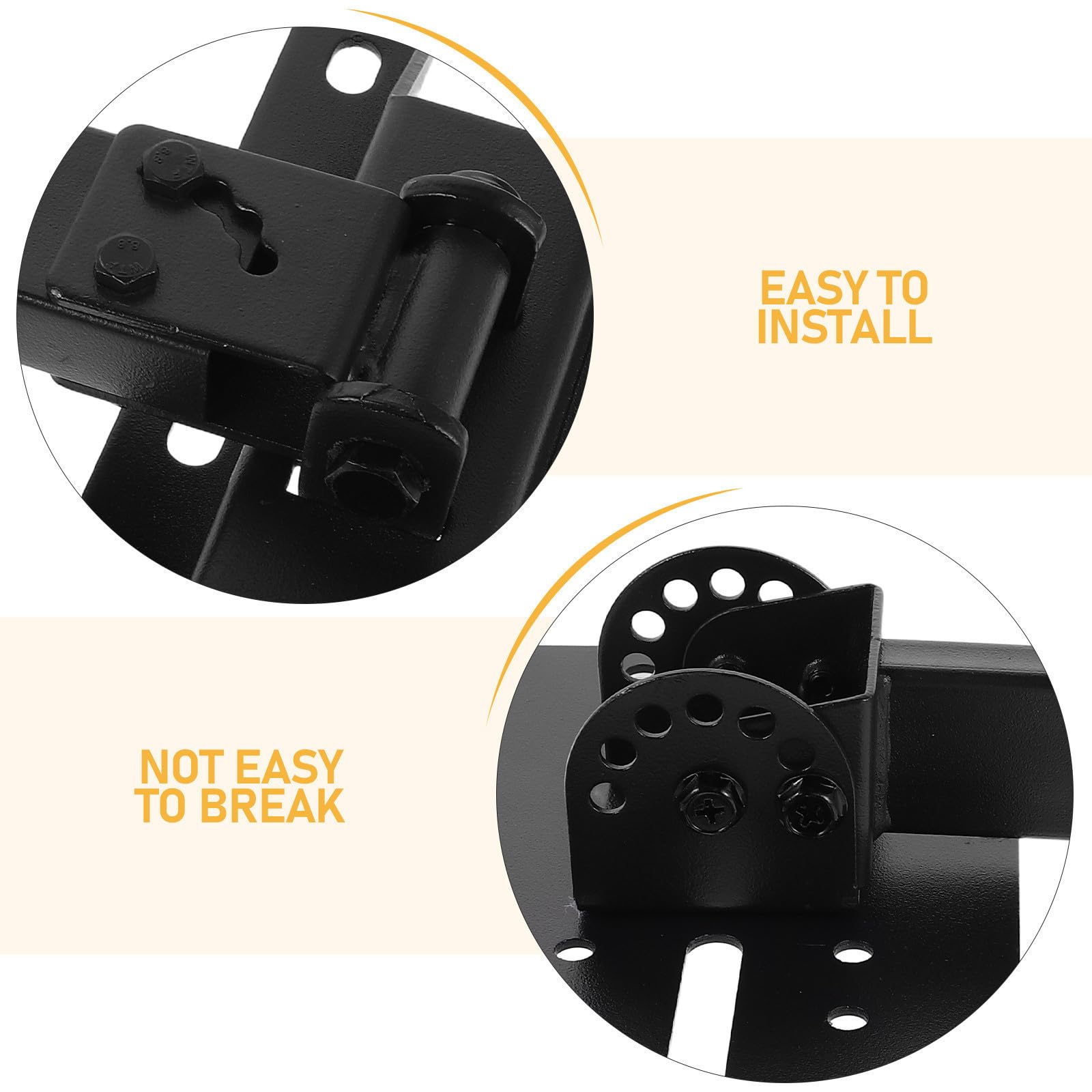 ifundom Support Mural Réglable en Métal pour Haut-Parleur et Barre de Son, Étagère Extensible Moderne, Compatible pour Configurations de Maison et Rassemblements