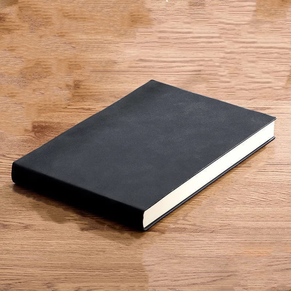 Carnet B5 pour la prise de notes marqueurs de dessin, carnet de grille de journal et bloc-notes de carte mentale de journal pour l'agenda du planificateur d'art, Noir, ligné