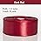 YASEO 1 1/2 Inch Dark Red Solid Satin Ribbon, 50 Yards Craft Fabric Ribbon for Gift Wrapping Floral Bouquets Wedding Party Decoration