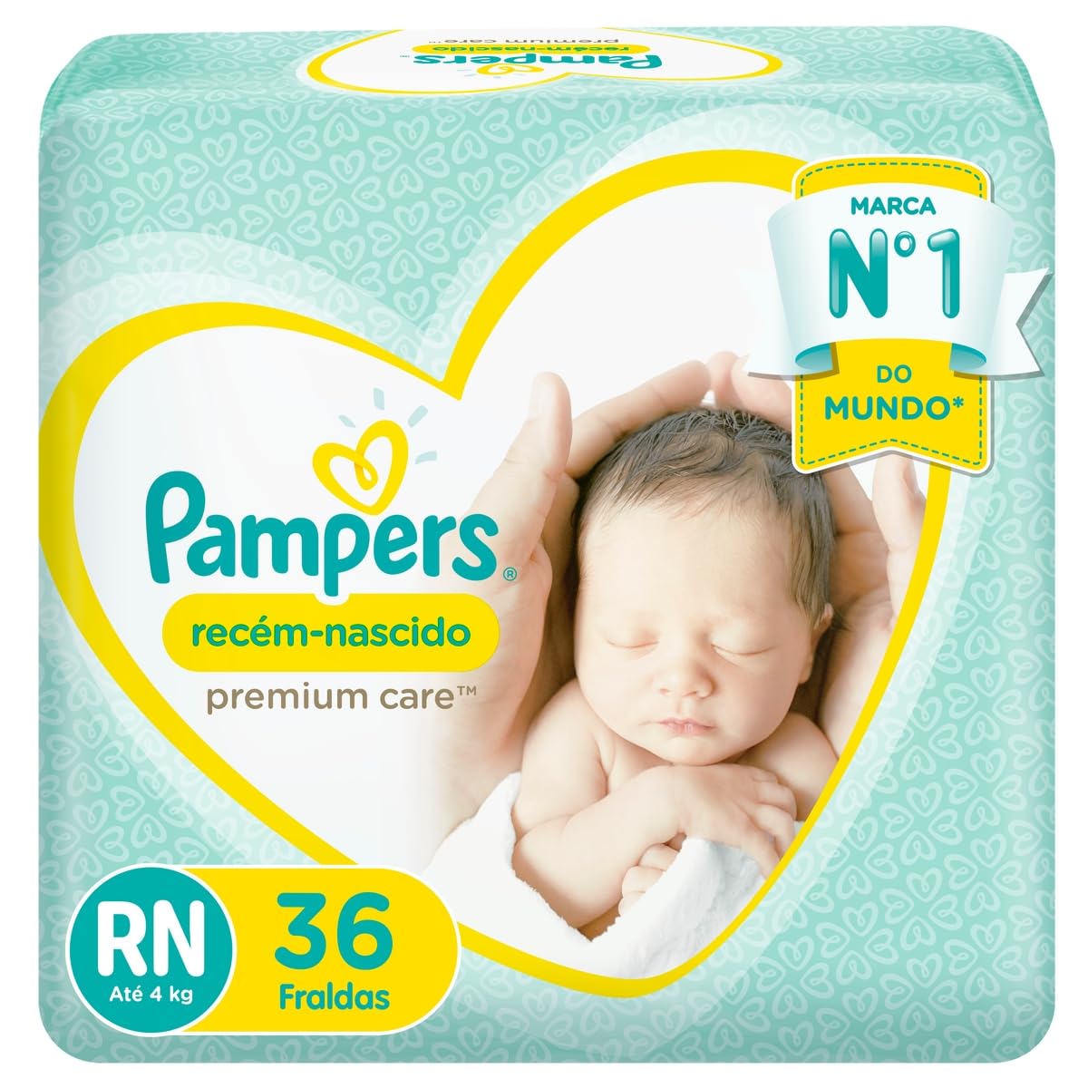 Produto Fralda Pampers Premium Care Recém-Nascido RN 36 Unidades