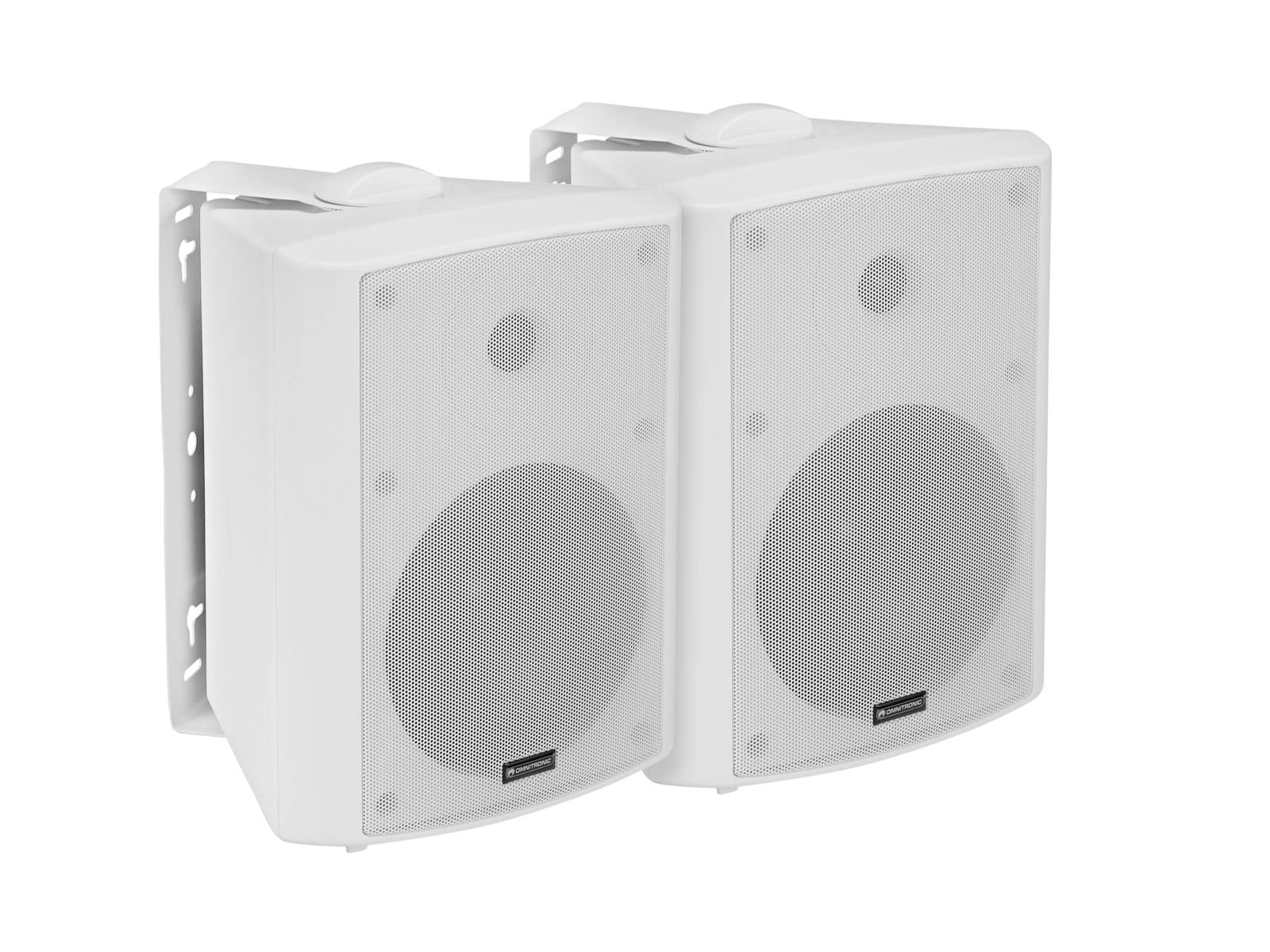 OMNITRONIC ALP-6A Aktives Lautsprecherset weiß | Aktives 2-Wege-Lautsprechersystem mit 6,5"-Tieftönern und 2 x 45 W Leistung