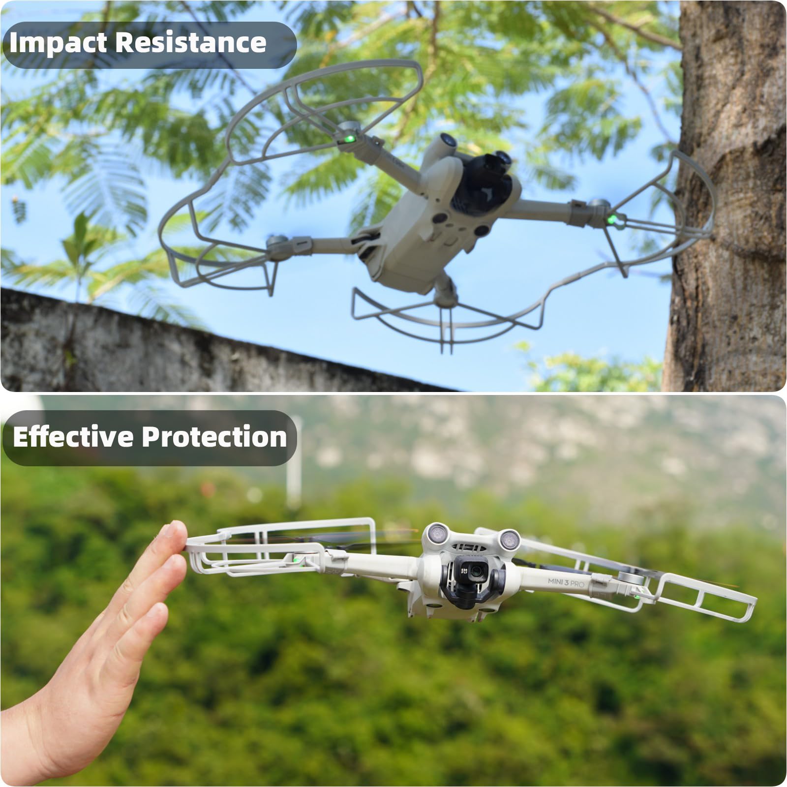 Protector De Hélice Para DJI Mini 3 / Mini 3 Pro – Ligero (35g), Anticolisión, Extraíble, Con Correa De Sujeción – Accesorio Esencial Para Principiantes