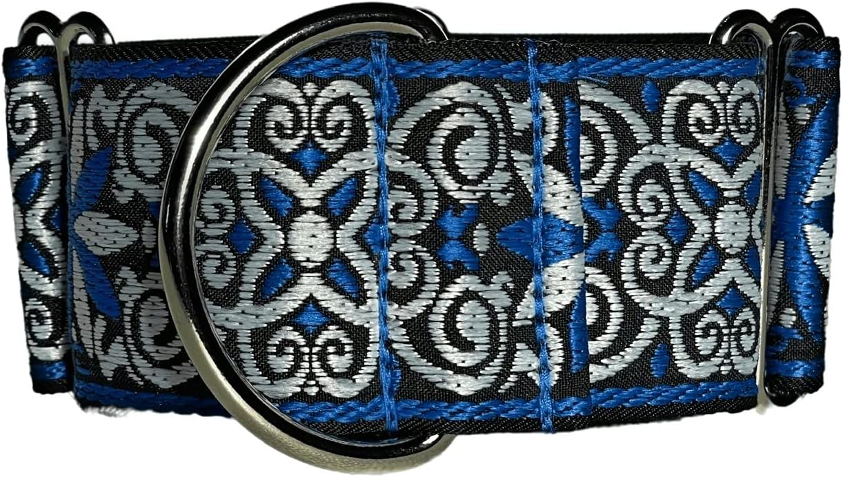 Martingale Dog Collar for Greyhound Saluki Whippet and Other Breeds with Similar Neck 2" Wide (11"-14")