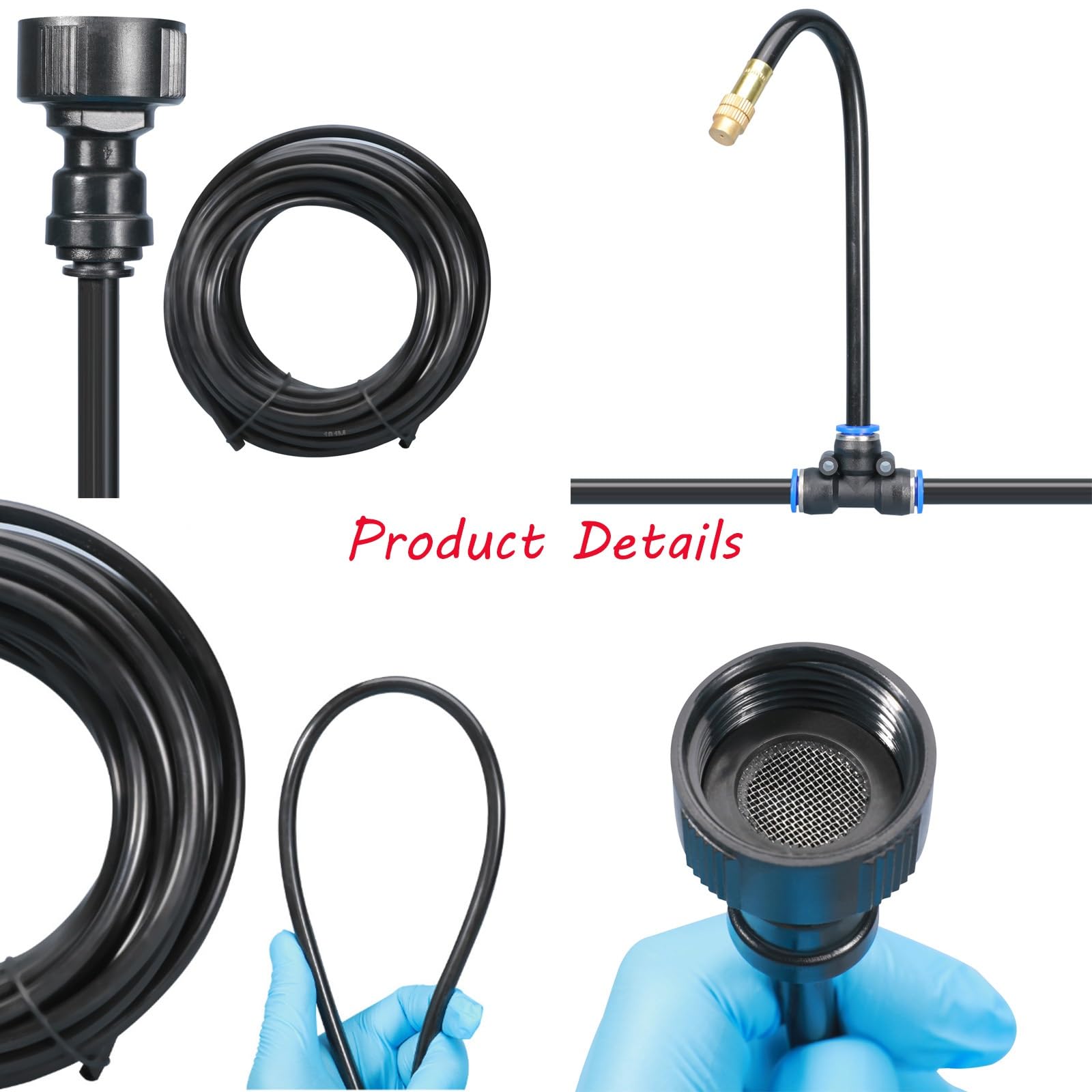 360° Curved Garden Automatic Irrigation System, Drip irrigation system kit sprinkler garden watering - Image 7