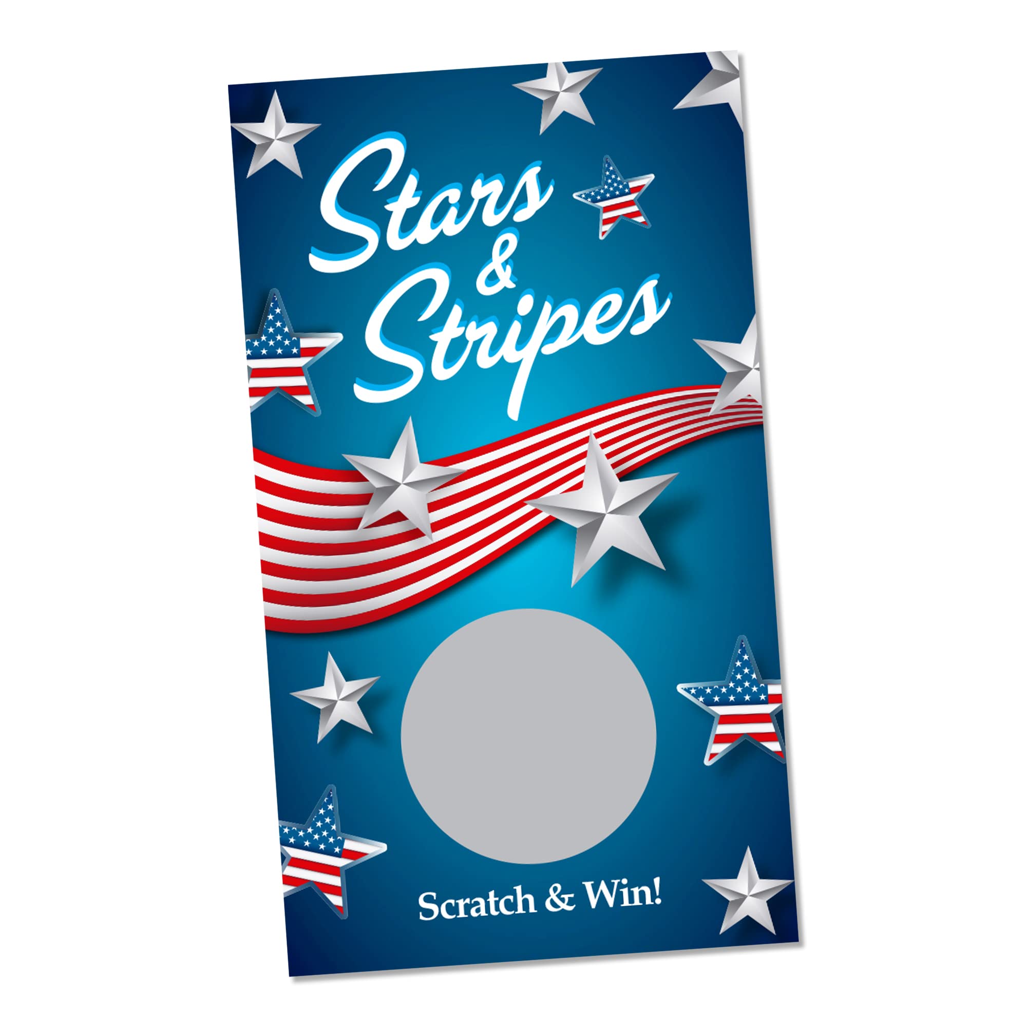 PROMO PRINTING GROUP, INC. Stars & Stripes Scratch Off Cards - (30 Cards) - Patriotic Scratch Off Cards