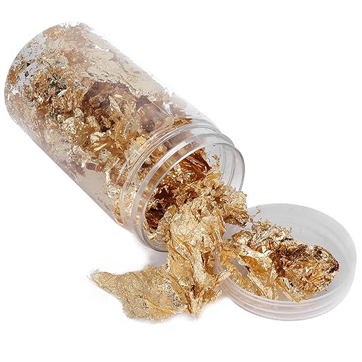Ubersweet Jewelry Making Foil Flakes, Portable Handicraft DIY Foil Flakes for Epoxy Crafts for Acrylic Painting for Clay Production |