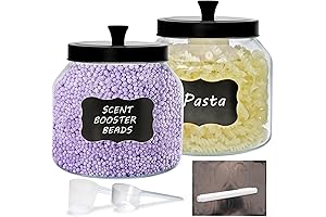 Encheng 67oz Glass Laundry Canisters with Lids