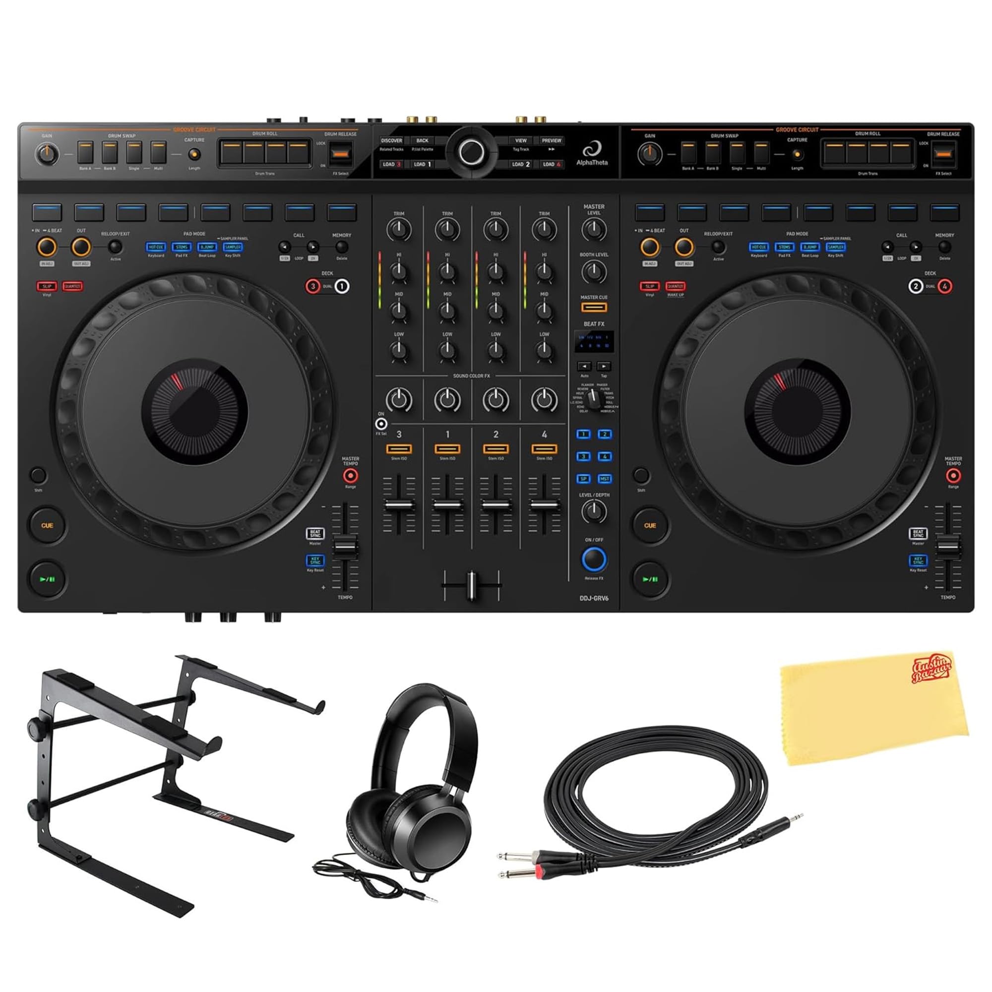 Amazon.com: Pioneer DJ AlphaTheta DDJ-GRV6 4-Channel Performance