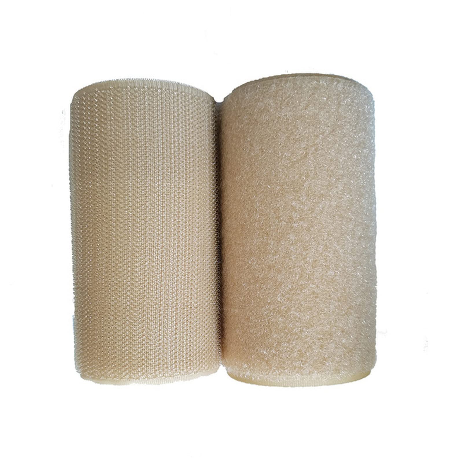 10cm width/1meter length nylon fastener tape no adhesive sewing magic loop hook sticker strip clothing stick tape(Khaki)