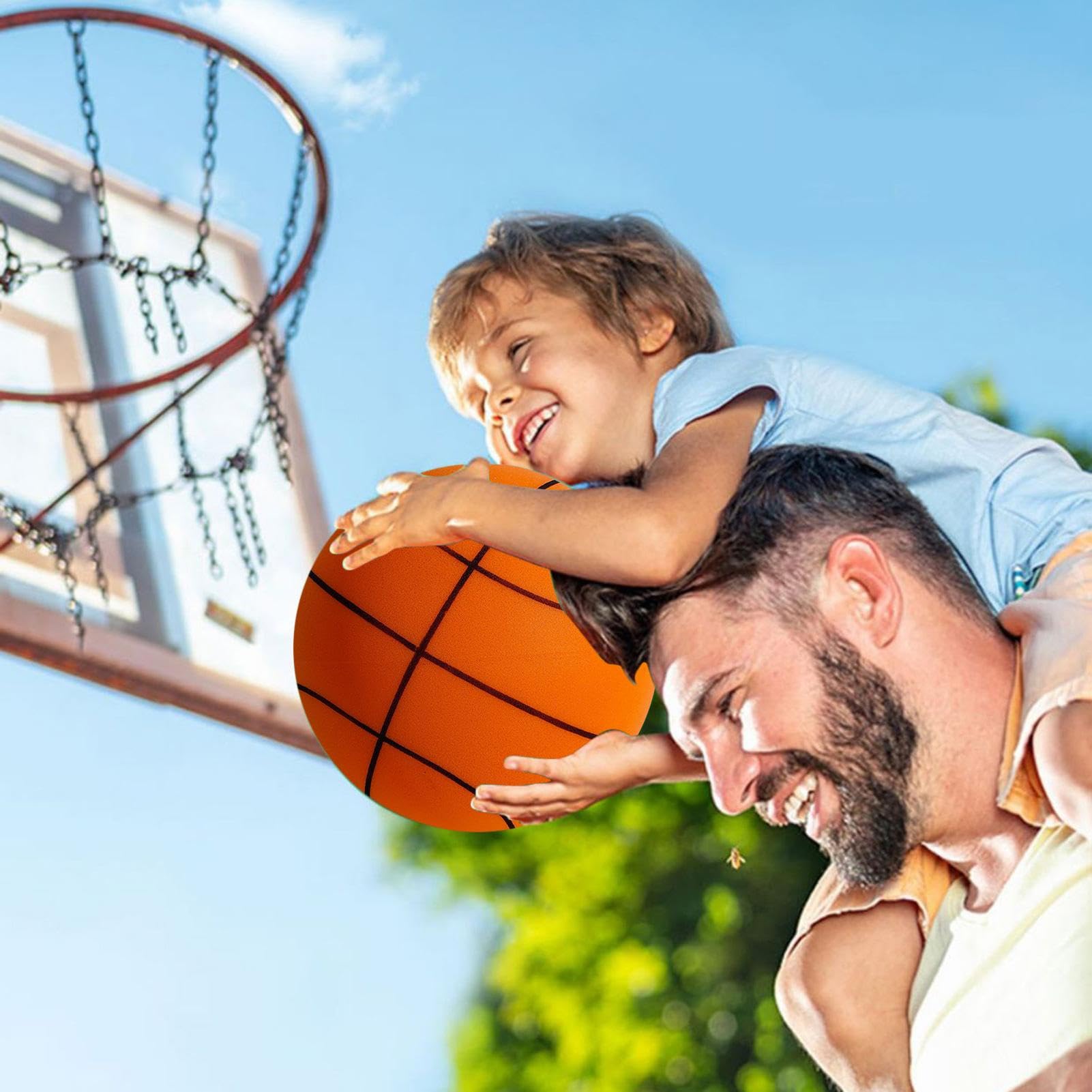 Pallacanestro silenziosa,Palline silenziose Palla silenziosa per | interni leggera e sicura | Regalo di pallacanestro resistente agli urti per bambini Adulti per palestre Patii Sale