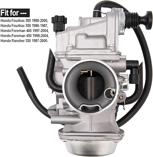 Miniatura 2 de Carburador compatible con carburador Honda Fourtrax 300 350 Foreman 400 450 Rancher 350, repuesto para carburador Honda Fourtrax 300, carburador