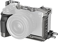 Vista 1 de Kit de Jaula de Cámara de Liberación Rápida SmallRig HawkLock para Sony A7C II/ A7CR con Empuñadura de Silicona Integrada, Jaula Completa de Acceso