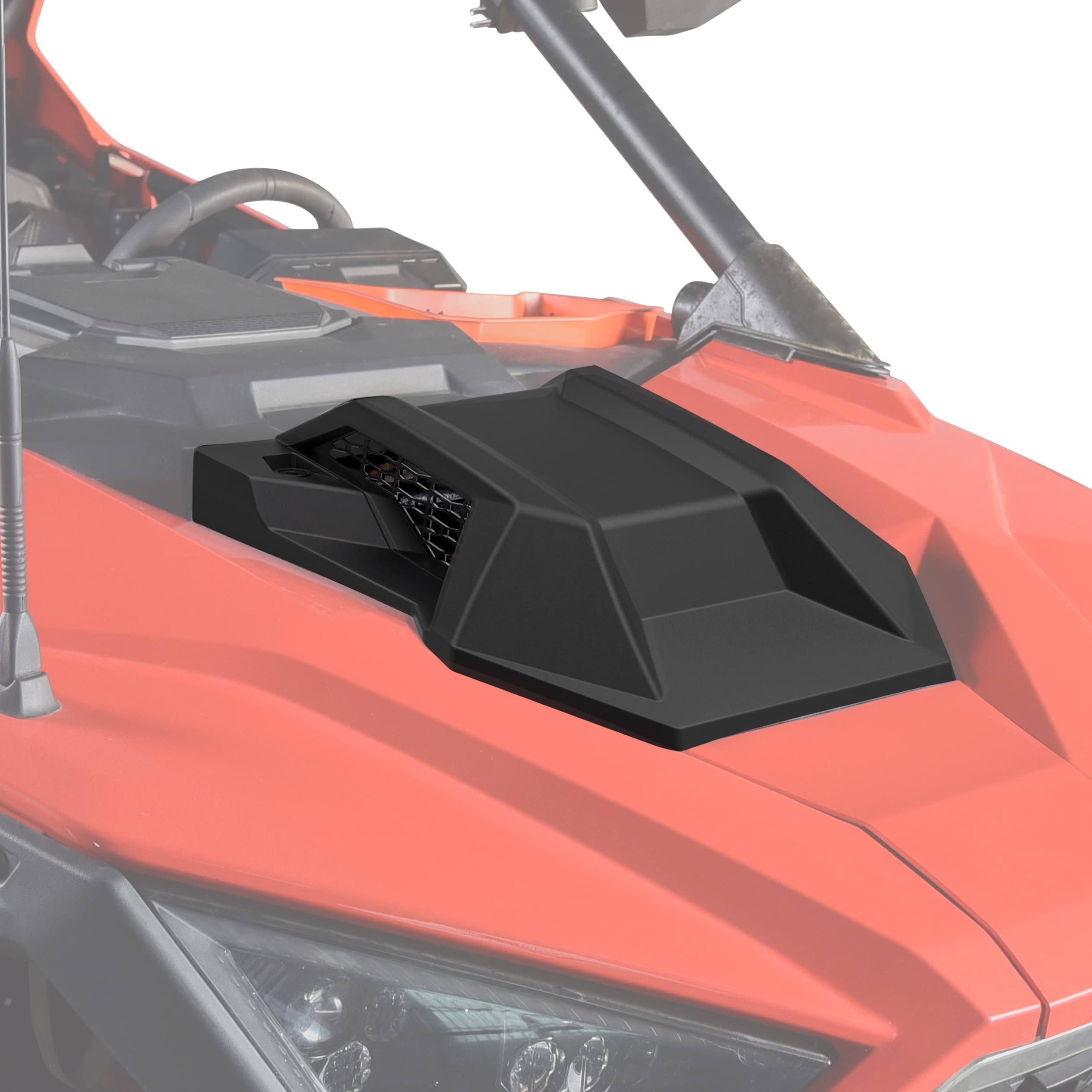 SAUTVS Turbo Hood Scoop For Polaris RZR PRO XP, PRO R, Turbo R (2020-2024) - Black, Direct Replacement
