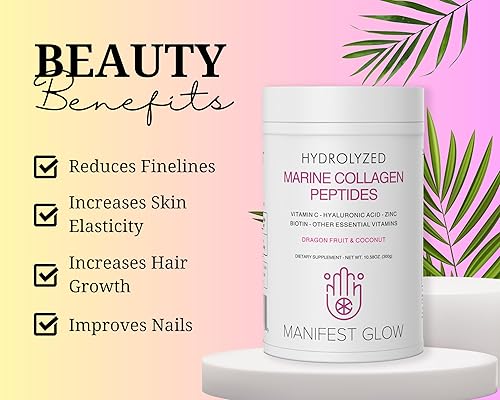 Miniatura 4 de Péptidos marinos de colágeno  fruta del dragón, agua de coco, piña  vitamina C ácido hialurónico cobre zinc biotina niacina D3 complejo B  pelo piel