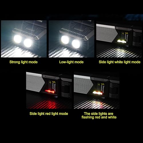 Miniatura 5 de Luces de tienda de campaña para camping, impermeables, recargables, 5 modos, 180 de rotación, luces telescópicas para tienda de campaña, para