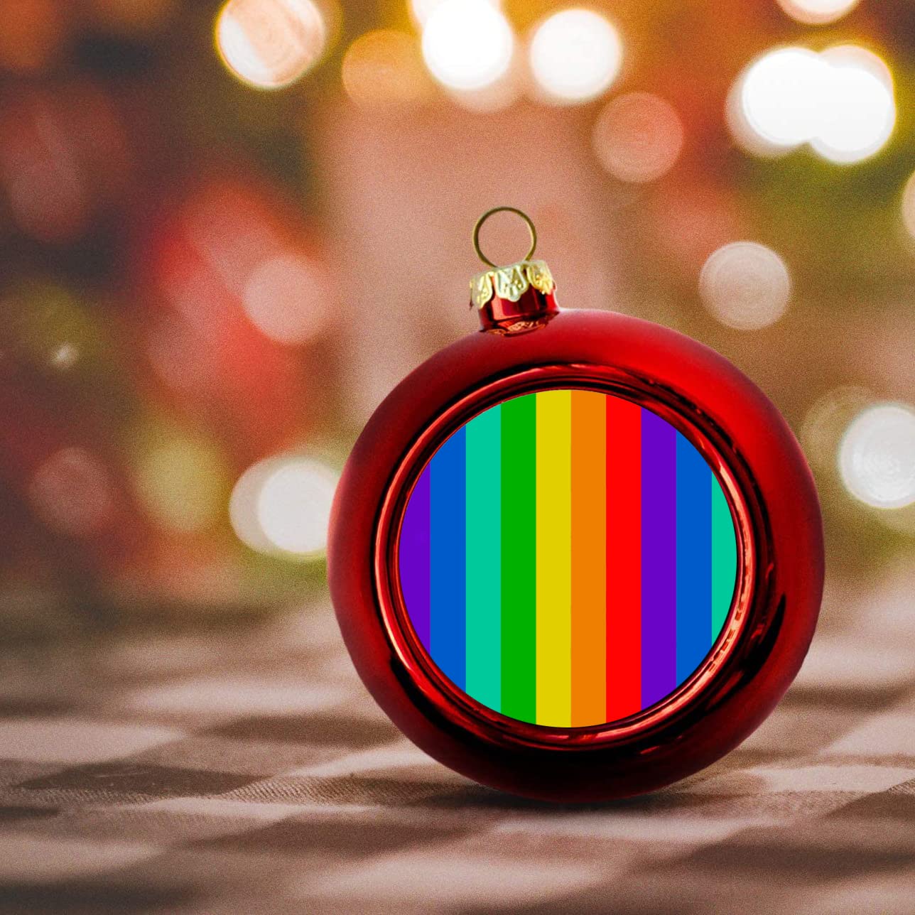 Rainbow LGBT Pride Gay Funny Christmas Ornament Tree Ornaments Celebrity  Face Red Balls Meme Christmas Tree Decorations Decor : Amazon.de: Home &  Kitchen