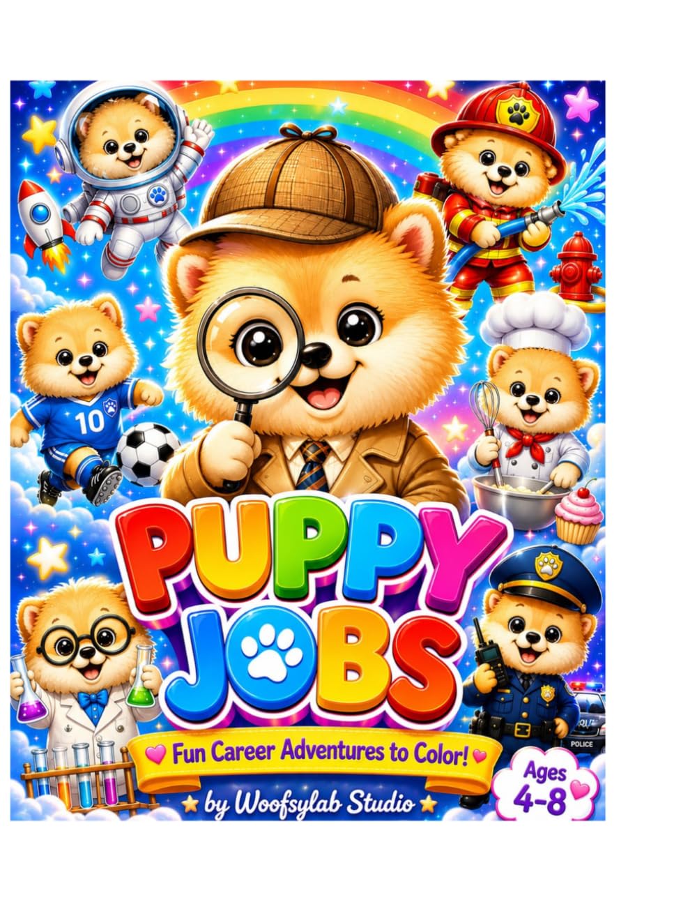 Puppy Jobs: Fun Career Adventures to Color! (Little Paws)