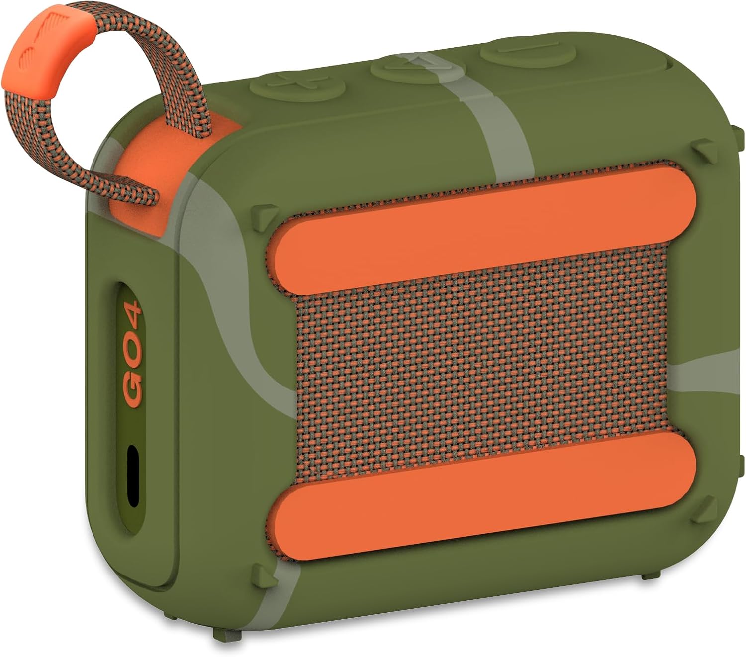 JCHPINE Silicone Cover and Hard Travel Case for JBL Go 4 Ultra Portable Bluetooth Speaker, Accessories for JBL Go 4 Pro Sound Bluetooth Speaker Stand Up Holder (Squad Case) - Image 7