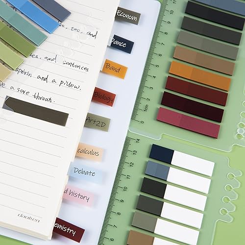 Miniatura 17 de Golcellia 3 x 300 tabletas, notas adhesivas transparentes, marcadores de página, pestañas de libro, pestañas de notas adhesivas, pestañas adhesivas