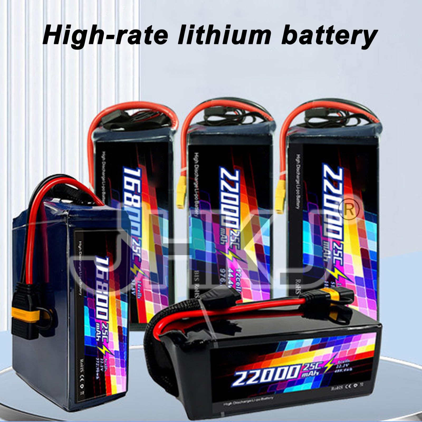 Batería de Litio de 22,2V, batería para dron de 44,4V y 25C