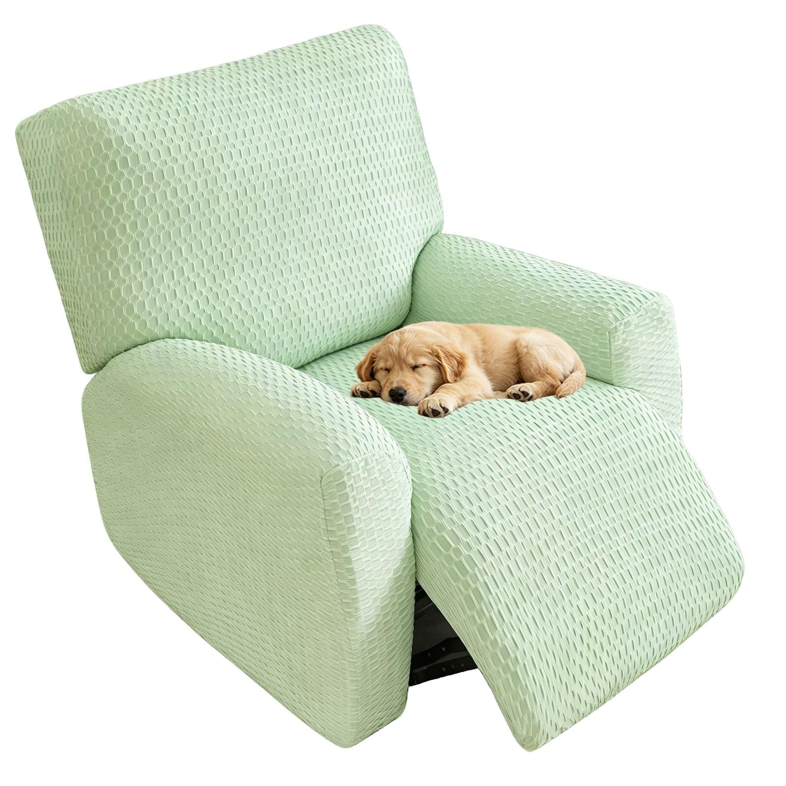 WWQQKJ Jacquard Recliner Chair Slipcovers Armchair Sofa Covers,