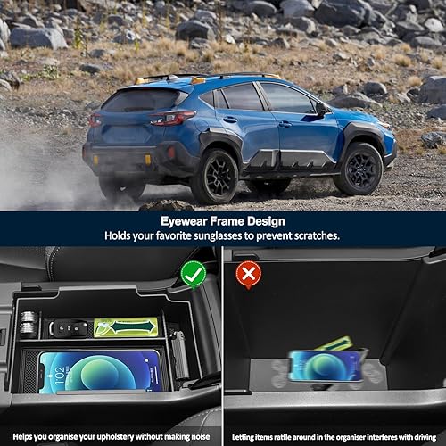 Miniatura 5 de Organizador de consola central para Subaru Crosstrek 2024 (BasePremiumSportLimited) AccesoriosAccesorios Subaru Impreza 2023 2024+, bandeja