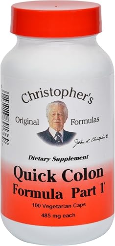 Dr. Christopher fórmulasQuick Colon Original de la fórmula parte 1100Cápsulas vegetarianas