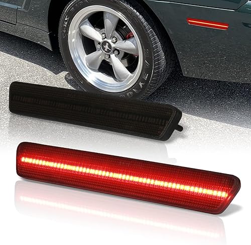 AJP Distributors Replacement Upgrade Rear Bumper Fender Red LED Side Marker Ligh