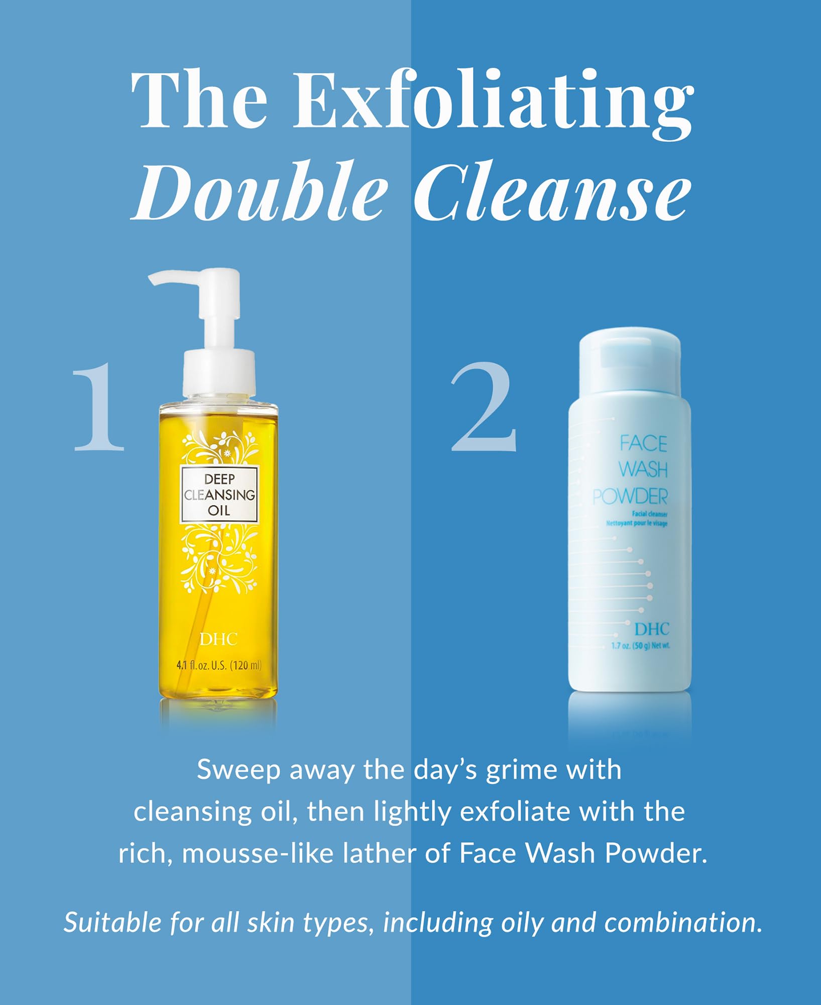 Amazon.com: DHC Deep Cleansing Oil 4.1 Fl Oz. and Face Wash Powder