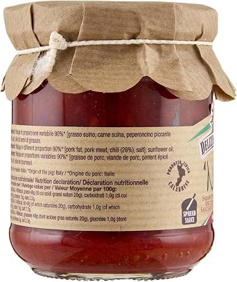 NDUJA - Italian Spicy Spreadable Sausage (180g) | Artisan Gourmet Food | By Delizie di Calabria