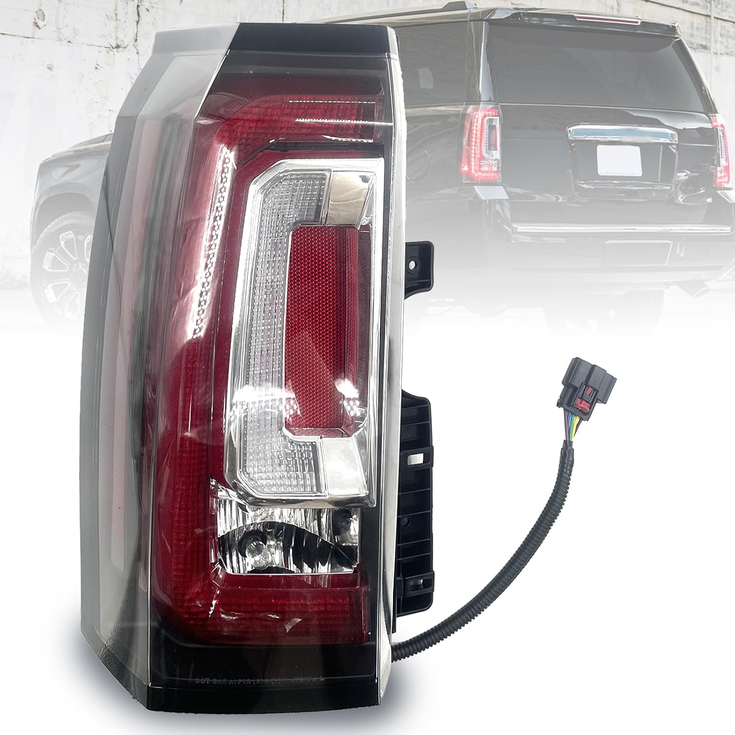 LED Tail Light Assembly Compatible with GMC Yukon/Yukon XL 2015-2020 Right Passenger Side Taillight Brake Turn Signal Back Up Bulb Replaces GM2801268 84536243 23380460
