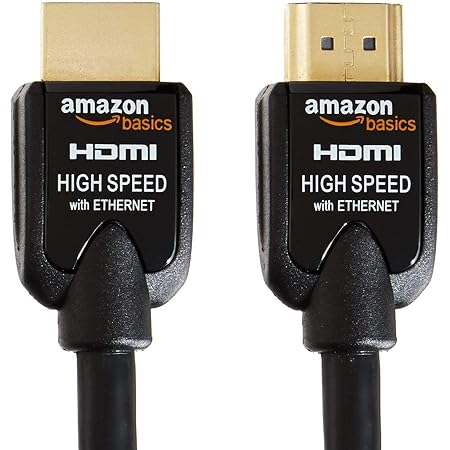 Amazon Basics Hochgeschwindigkeits-HDMI-Kabel (Ethernet, 3D, und Audio-Return) 2 m - 2 Stücke