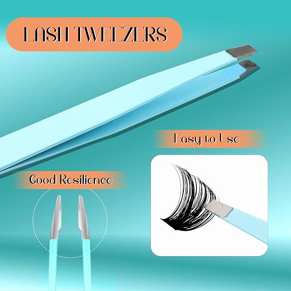 GEMERRY Ciglia Finte Ciuffetti Kit 80D Ciuffi a Ciglia 0.07mm D Curl 10-18mm con Bond and Seal Pinzette er Uso Personale a Casa Ciglia a Grappolo Extension Ciglia Kit(80D-0.07D-10-18mm-Set) - 5