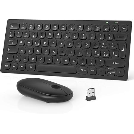 TECKNET Mini Set Tastiera E Mouse Wireless, 2.4G USB Senza - Foto 4