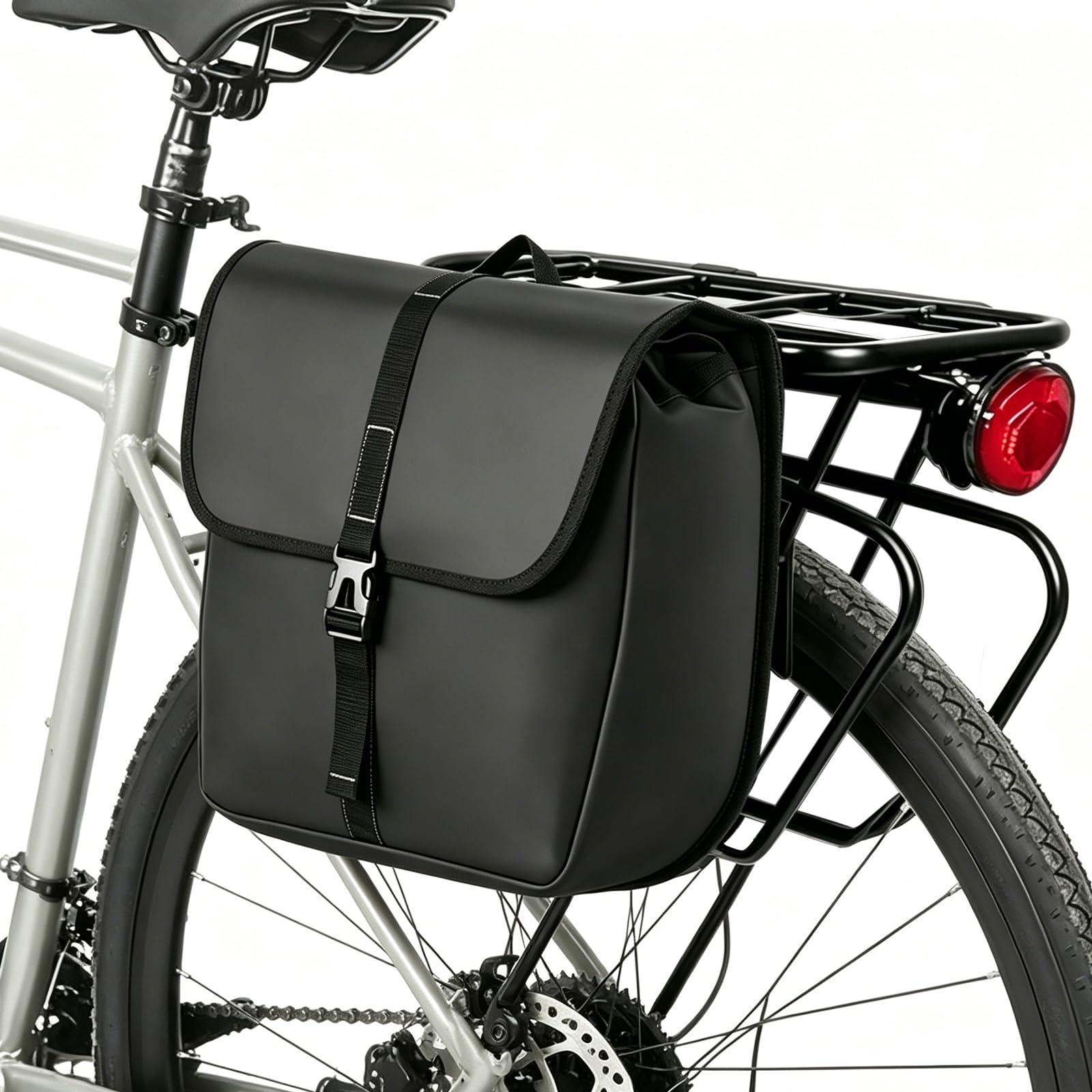 FARYODI - Sacoche da bicicletta per portapacchi, impermeabile da 40 l, con maniglia di trasporto, borsa per bicicletta, portapacchi posteriore per pendule da bici, per escursioni su bici da strada