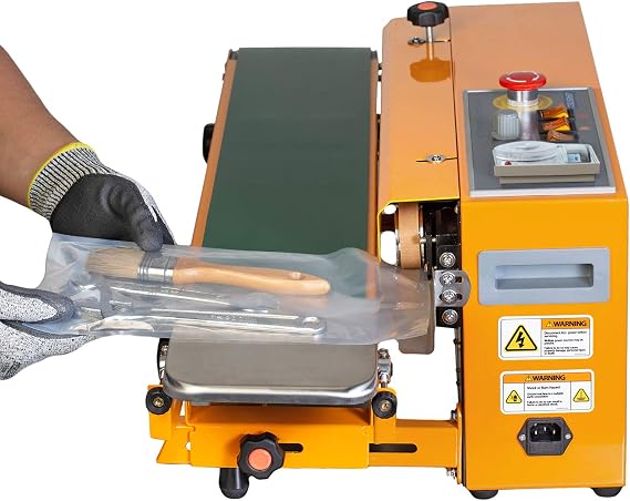 JORESTECH Industrial Continuous Band Sealer for Plastic & Laminated Bags Horizontal/Vertical CBS-630