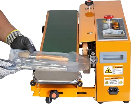 JORESTECH Industrial Continuous Band Sealer for Plastic & Laminated Bags Horizontal/Vertical CBS-630