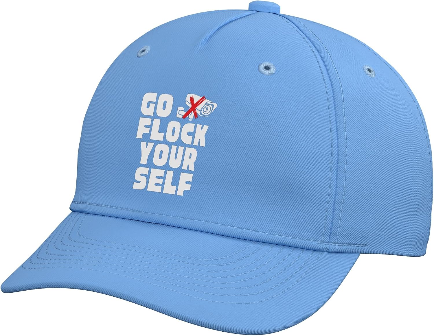 Go Flock Your Self Funny Surveillance Camera Adjustable Baseball Hat