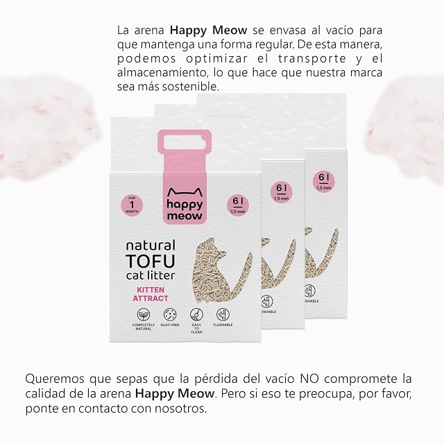 Foto 4 de 4 de HAPPY MEOW Arena de Tofu para Gatos (18L/7,5Kg)