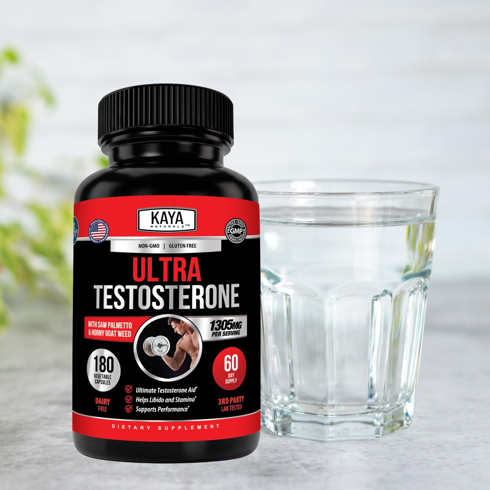 Kaya Naturals Ultra Testosterone - Men's Testosterone Booster - 180 Count — Amazon image 7