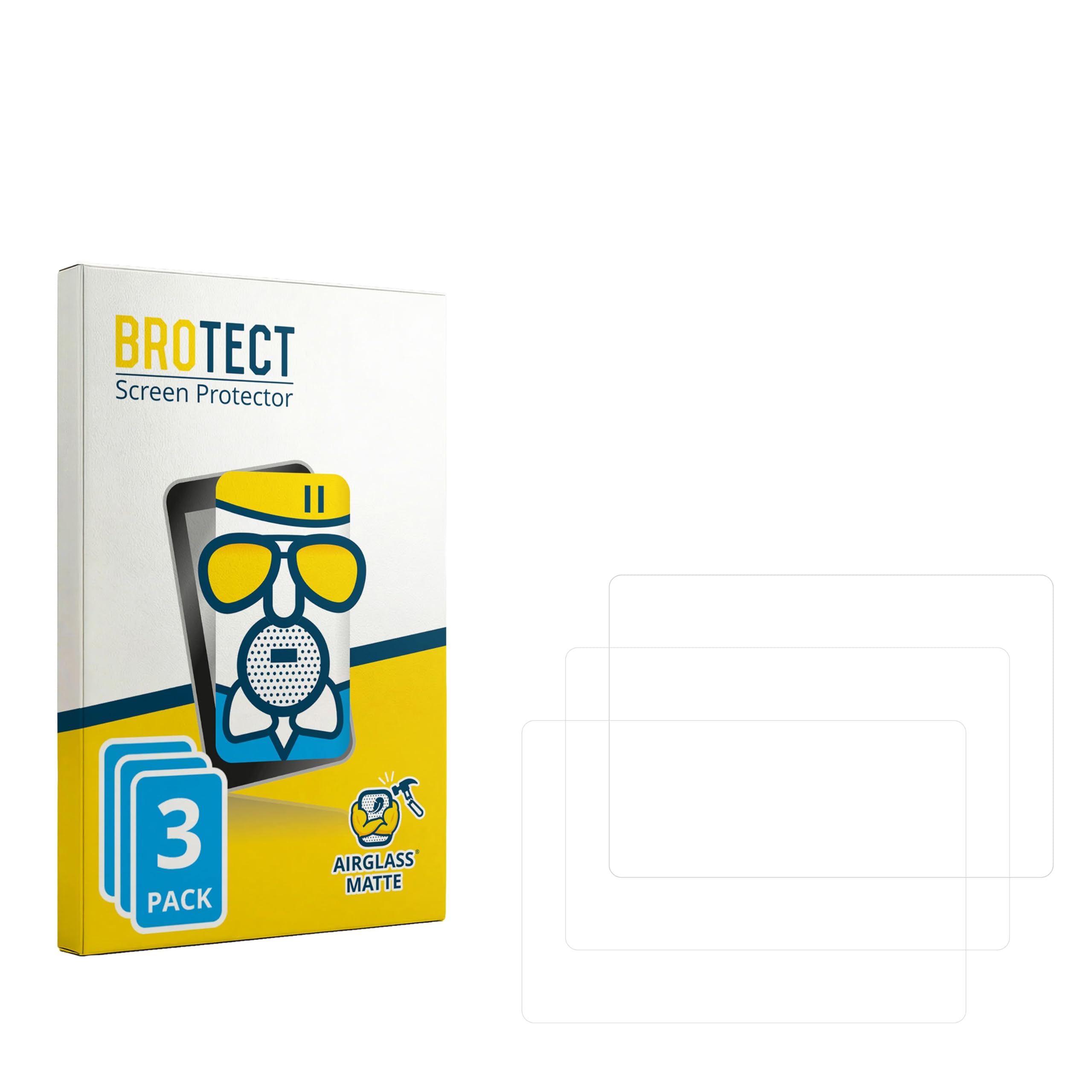 BROTECT Protector Pantalla Mate Cristal para Gymna Elexeo (3 Unidades) Protección Anti-Reflejos