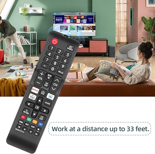 Miniatura 5 de Gvirtue Mando a distancia BN59-01315J Reemplazo para Samsung-Smart-TV Remoto Samsung LED LCD QLED 4K 8K UHD 3D HDTV HDR Cristal Curvo Smart TV con