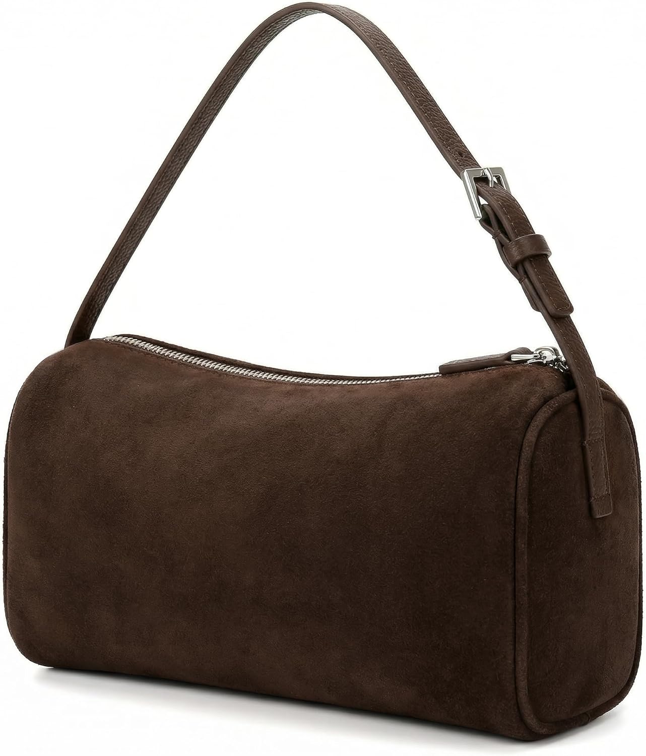 Hobo Crossbody Bags For Women,Vegan Leather Barrel Bag For Ladies,Designer Mini Pruse With Adjustable Strap