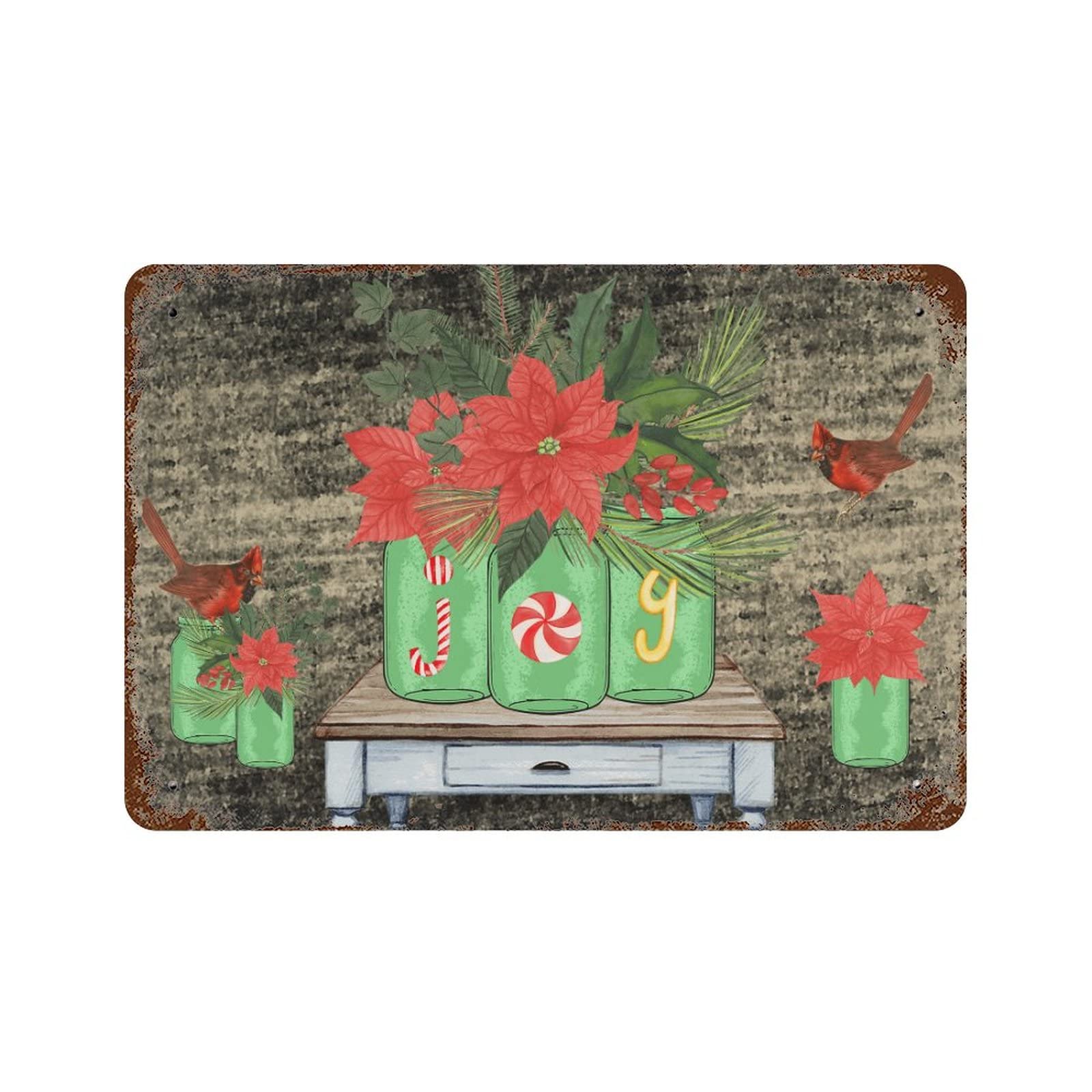 Panneau en métal aluminium pour bar et jardin rustique 30x45 cm