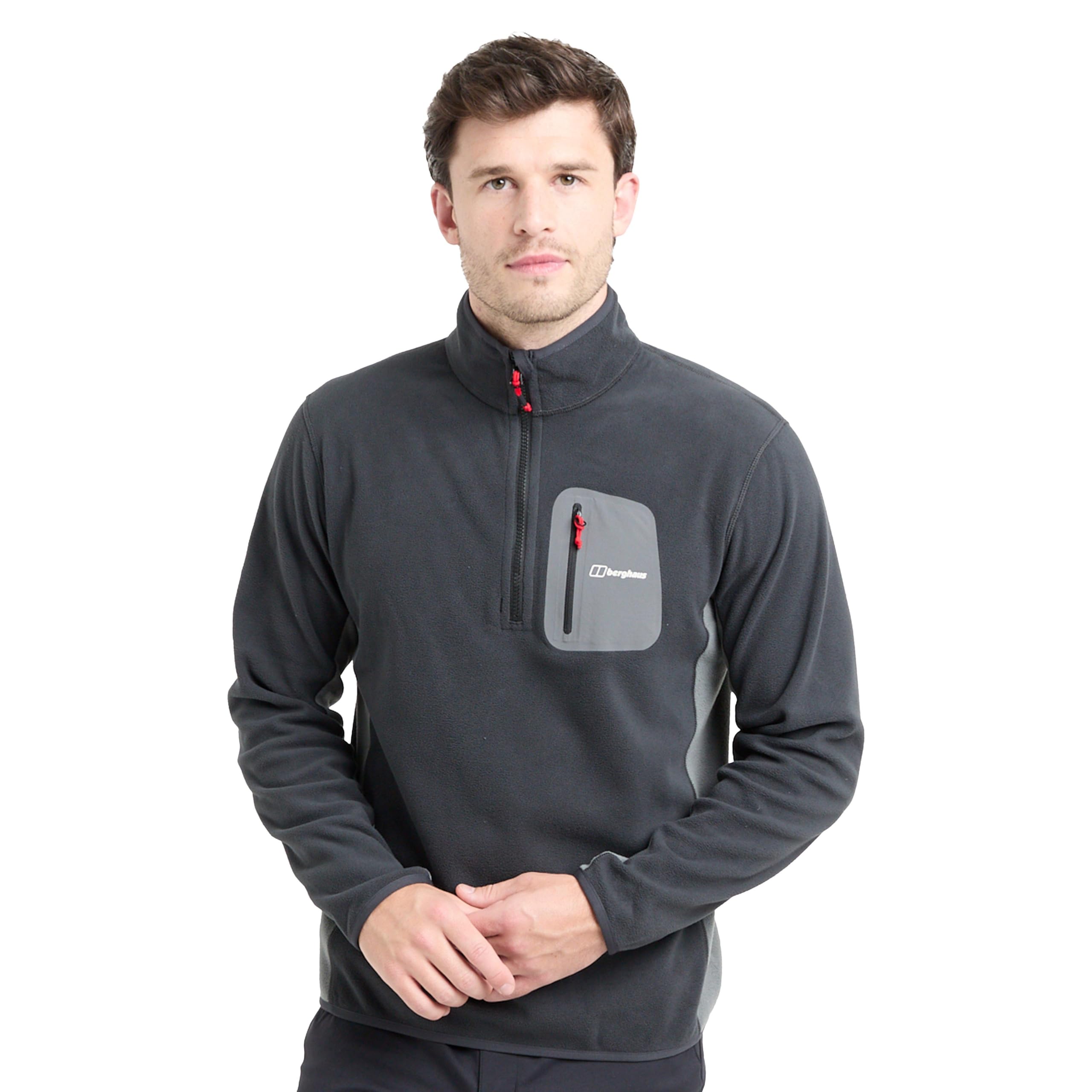 Berghaus Men's Helvellyn Half Zip Fleece Black Medium