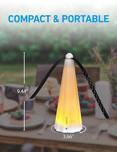Miniatura 7 de COBY Ventilador repelente de moscas, ventilador de moscas para exteriores e interiores, atrapa moscas portátil ecológico con cuchillas suaves al
