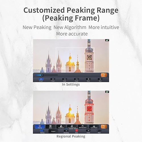 Miniatura 7 de Portkeys LH7P Monitor de campo de cámara 7 '' 1000nit Pantalla táctil Monitor de cámara de control inalámbrico Videocámara para A7S IIIFX30ZV-E10,